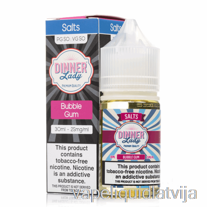 Bubblegum Salt - Vape Vakariņas Dāma - 30ml 50mg Vape šķidrums